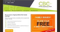 Desktop Screenshot of cbclawyers.com.au